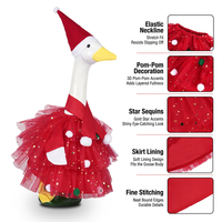 Noël Xmas Tulle Jupe Pom-Pom Costume Fête Robe Vêtements Animal pour Chien et Chat Grossiste Lavable Luxe Tenue