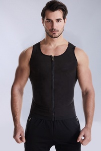 Custom Men Front Zip <strong>Sweat</strong> Suit Body Shaper Slimming <strong>Vest</strong> Loss Weight Polymer Sauna <strong>Sweat</strong> Shaper <strong>Vest</strong> - Product Image 3