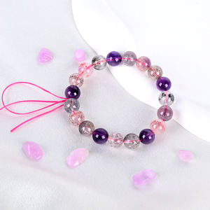 Bracelet en perles de cristal de haute qualité en gros, perles Super 7 polies de 10 mm, idéal pour de beaux cadeaux - Product Image 6
