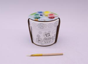 Il simpatico coniglietto <span class=keywords><strong>di</strong></span> pasqua fa parte della piantatrice in porcellana bianca per adulti e bambini per decorare le vacanze dipingi il tuo Design - Product Image 3