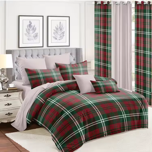 Polyester Bed Sheets Beautiful <strong>Duvet</strong> <strong>Cover</strong> with Curtain 6-piece Comforter Luxury <strong>Red</strong> Bedding Set Supplier - Product Image 6