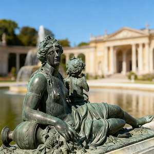 Sculptures en bronze 3D personnalisées en usine de la célèbre figure mythologique grecque <span class=keywords><strong>Zeus</strong></span> pour décorations extérieures sur le thème des fées et de la musique - Product Image 5