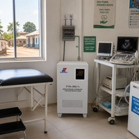 Régulateur de tension automatique monophasé 10KVA 15KVA 20KVA 220V à servomoteur entièrement en cuivre TND pour équipement médical et clinique