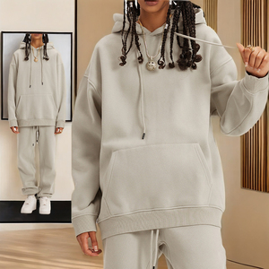 도매 헤비급 남성 후드 사용자 정의 로고 하이 퀄리티 70% 면 30% 폴리에스터 브랜드 의류 - Product Image 4