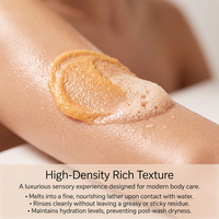 Gommage corporel au curcuma pour usage domestique, granules de sucre, beurre de karité, exfoliant, correcteur d'hyperpigmentation, éclaircissant, adoucissant, gommage de bain