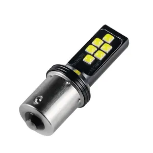 Xe Canbus Không Có Lỗi Đèn Led 3030 12smd Độ Sáng Cao 1156 1157 T20 7443 Đèn Led Nhấp Nháy Đèn Phanh DC 12-24V Đèn Sương Mù