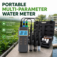 Testeur de qualité de l'eau portable IoT multi-paramètres 6-en-1 (pH, OD) avec étui de transport pour l'agriculture intelligente