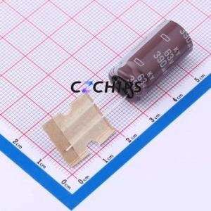 Condensateur électrolytique en aluminium à montage traversant EKY-630ETD391MK25S, montage traversant, D12.5xL25mm 390uF 20% 63V 1.9A-100kHz - Product Image 1