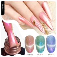 Vernis Gel Effet Œil de Chat Deroi avec Poudre Magnétique Grossière, en Bouteille, Logo Personnalisé, Couleur OEM ODM, Vente en Gros, Sans HEMA, Gel UV Effet Œil de Chat
