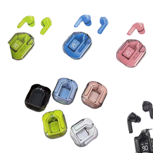 หูฟังไร้สาย <span class=keywords><strong>Air</strong></span> 31 TWS พร้อมจอ LED แสดงผล บลูทูธ 5.3 เสียงสเตอริโอ กันน้ำแบบโปร่งใส หูฟังเล่นเกม ชิปเซ็ต Jl - Product Image 3