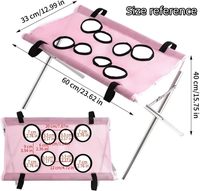 Harnais hamac de toilettage pour animaux de compagnie, pour la coupe des ongles de chiens et chats, ensemble de 8 points d'attache suspendus avec mousquetons pour petits et moyens animaux