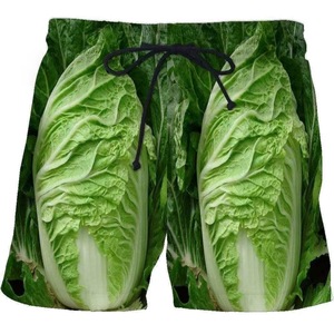 Pantalones cortos con estampado 3D de Bai Cai Chili: pantalones cortos para hombre de secado rápido, transpirables, modernos, versátiles y cómodos - Product Image 1
