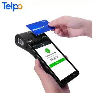 Sistem POS Genggam Pembayaran Seluler TPS900 Telpo dengan Printer Thermal Pembaca Kartu