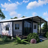 Casa Modular Prefabricada de Lujo, Expandible y Móvil, Contenedor de 20 pies/40 pies, 2-3 Dormitorios, para Alojamiento Panorámico, Oficina Temporal