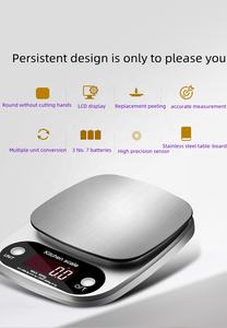 Bilancia da cucina digitale elettronica portatile dieta alimentare bilancia per uso domestico bilancia Display a LED cottura Mini strumento di misura - Product Image 4