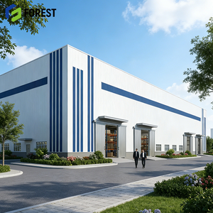 Entrepôt logistique en acier préfabriqué de qualité industrielle pour centre logistique e-commerce, usine certifiée ISO9001 - Product Image 1