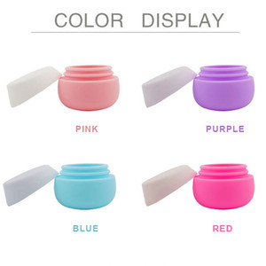 Accessoires de voyage pour femmes, pot avec couvercle pour cosmétiques, <span class=keywords><strong>maquillage</strong></span>, crème pour le visage, 20 ml, récipient de voyage en silicone anti-fuite - Product Image 2
