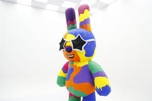 पुरुषों के लिए आसान inflatable शुभंकर पोशाक पोशाक के साथ 2 मीटर/2.6 मीटर प्यारा खरगोश शुभंकर पोशाक पोशाक - Product Image 2