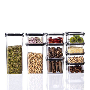 Oferta Especial: Contenedores de Almacenamiento de Alimentos de Plástico PET Verticales, Sellados y Transparentes, en 5 Tamaños, Ideales para Especias y Accesorios de <span class=keywords><strong>Cocina</strong></span> - Product Image 3