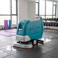 Nettoyeur de sols électrique GIYO X850, nouvelle génération, autopropulsé, à double brosse, trois-en-un, pour le nettoyage des sols durs commerciaux