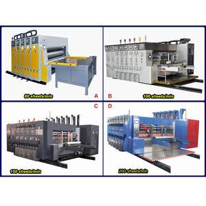 Máy in Giấy gợn sóng tự động 4 màu carton flexo in rãnh máy cắt bế - Product Image 6