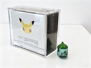 High Quality Clear Acrylic 25TH ANNIVERSARY Elite Trainer Box <b>Protector</b> Transparent Game <b>Cards</b> Display Case - Product Image 5