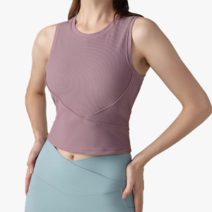 Chaleco Deportivo de Yoga Acanalado, Acolchado, Elástico, Suave, con Soporte, Antigolpes, para Correr, Fitness, para Mujer - Product Image 2