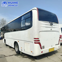 Autocar de tourisme de luxe Higer 35 places, autocar de transport de passagers, moteur diesel, coffre à bagages super grand