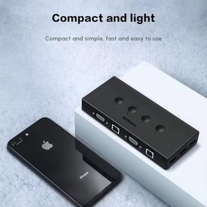 Ugreen <span class=keywords><strong>VGA</strong></span> สวิตช์ KVM 4 in 1 Out 4พอร์ต USB กล่องสวิตช์ KVM รองรับจอแสดงผล1920*1440 60Hz สำหรับพีซีจอภาพทีวี - Product Image 2