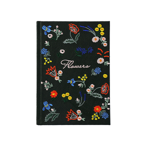 ए 5 नकल चमड़े की थ्रेड सिलाई बाउंड मुद्रित हार्डकवर कढ़ाई डायरी उपहार के लिए कस्टम लोगो के साथ - Product Image 2