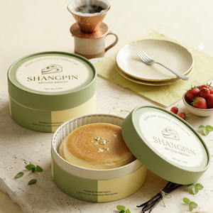 Caja de Cartón Cilíndrica de Lujo para Pasteles y Postres, Fabricada con Papel Kraft Ecológico de Grado Alimenticio, con Certificación CE y REACH - Product Image 5