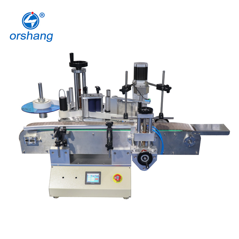 2021 новый дизайн, настольный полностью автоматический круглый флакон, цилиндр, этикетировочная машина