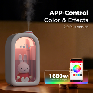 Humidificateur à brume fraîche MIPOW X <span class=keywords><strong>MIFFY</strong></span> <span class=keywords><strong>Miffy</strong></span>, humidificateur portable USB pour la maison avec contrôle par application, lumière RGB 16,8 millions de couleurs - Product Image 4