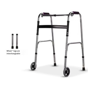 Vendita calda in acciaio inox leggero aiuto a piedi disabili pieghevole deambulatore per adulti - Product Image 6