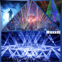 Muxxdj 10W Full Color Laser Show System 3D Animation Laser Light Projector For Wedding Party Laser Light
