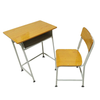 Chaise et table de lecture Mobilier de salle de classe pour étudiants Table et chaise d'école en métal bon marché pour enfants
