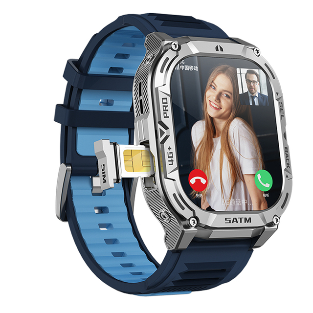Top Android 4G Smartwatch AMOLED HD Video Call WIFI GPS APP Market NFC IP67 Men Watches Sim Card B25 Smart Watch for Sport