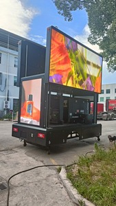 Ngoài trời đầy đủ màu sắc kỹ thuật số 3-Sided LED di động quảng cáo hiển thị bảng điều khiển đăng nhập Màn hình IP65 đánh giá xe tải biển quảng cáo cho bán - Product Image 6