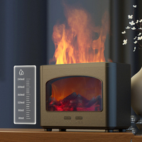 Diffuseur d'huiles essentielles à flamme ultrasonique USB, nouveau design 2023, diffuseur d'arômes de feu