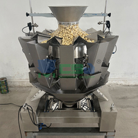 Machine de pesage alimentaire à 10 têtes et trémie alvéolée de 1,6 L pour produits granulaires et en morceaux (ail)