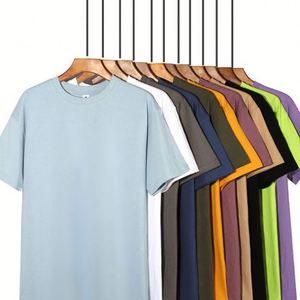 T-shirt basique pour homme 180g 100% coton, impression par sublimation OEM, impression DTG, impression à l'écran, manches courtes, coupe classique, séchage rapide et respirant - Product Image 1