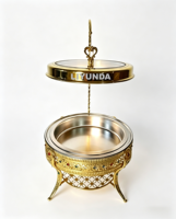 Chauffe-Plat Portable Liyunda de Luxe en Acier Inoxydable à Alcool pour Buffet, Camping, Mariages et Banquets Familiaux