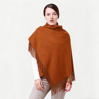 Écharpe tissée texturée à motif losanges en laine d'alpaga TAIFU Factory, châle en laine d'alpaga pour cadeau