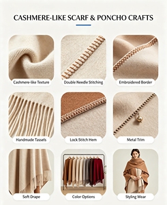Châ<span class=keywords><strong>le</strong></span> Écologique Long à Franges Imprimé Léopard Style Urbain Occidental en Polyester Épais pour Femme – Cape Chaude Automne Hiver - Product Image 6