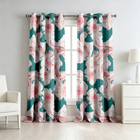 Cortinas Opacas Personalizables de Estilo Europeo-Americano para Dormitorio, con Alta Protección Solar, Exclusivas, con Impresión Digital, Modelo New Bay