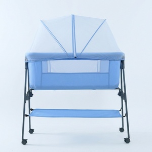 Lit de bébé portable et pliable, berceau multifonctionnel pour nouveau-nés, lit à bascule apaisant - Product Image 6