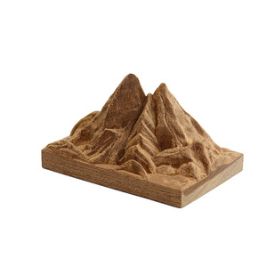 Diffuseur en bois d'huile essentielle pour aromathérapie, motif Alpes au lever du soleil sur montagne dorée, en bois de noyer noir, personnalisé et créatif, pour l'exportation - Product Image 3
