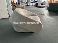 Fauteuil moderne haut de gamme en tissu UP-Lift Chaise de loisirs pliable simple deux places pour salon, hôtel ou villa