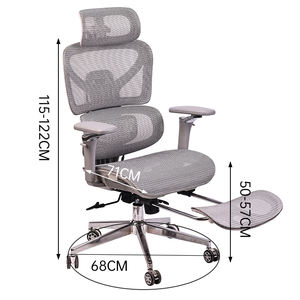 Échantillon <span class=keywords><strong>Gratuit</strong></span> - Chaise de Bureau Ergonomique Pivotante en Maille, Économique, la Moins Chère sur Alibaba, avec Accoudoirs Réglables - Product Image 6