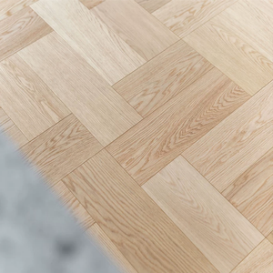 Plancher en bois d'ingénierie multicouche à chevrons larges, chêne blanc européen, motif incrusté, planchers en bois massif - Product Image 2